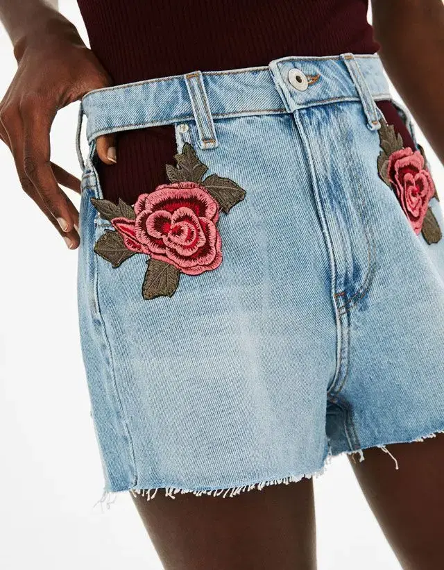 bershka denim shorts 버쉬카 컷아웃 데님숏츠